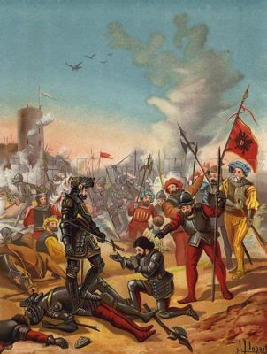 La bataille de Pavie; une victoire décisive du Sacré-Empire romain germanique contre les troupes françaises sous le commandement du roi François Ier.